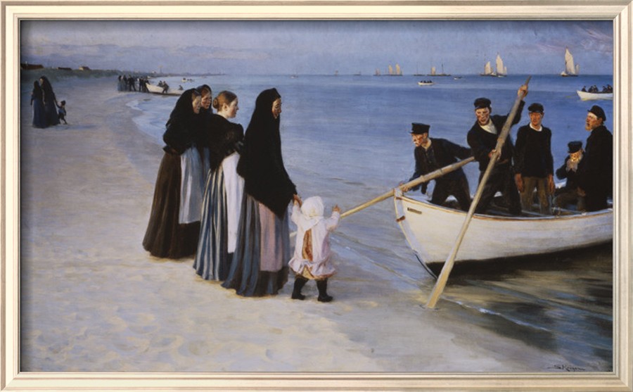 The Departure of the Fishing Fleet, 1894 - Peder Severin Kroyer Painting On Canvas